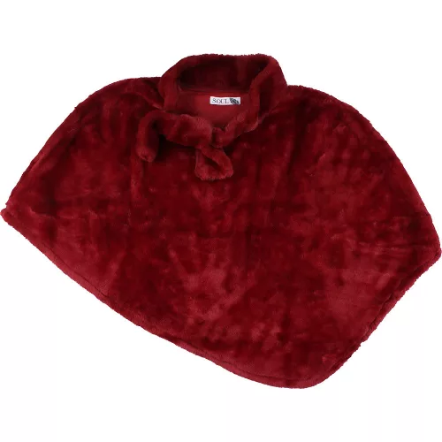 Bordó polár poncsó (122-128) kislány