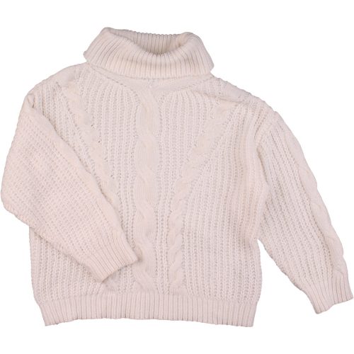 Primark Törtfehér zsenília pulóver (110) kislány