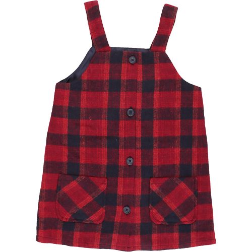 F&F Kockás szövetruha (98) kislány