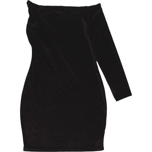 New Look Fekete bársony ruha  (164-170) tini lány