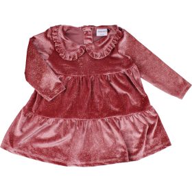 F&F Mályva csillogó bársonyruha (74) baba