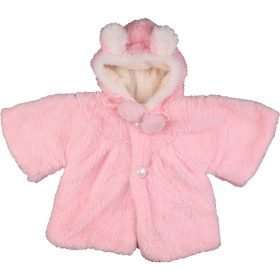 Rózsaszín polár kabát (68) baba