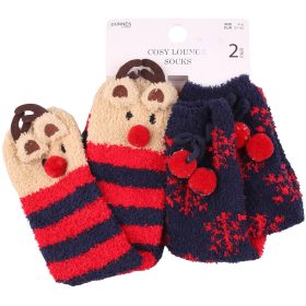 Rudolf-mintás meleg lány zokni szett (37-39)