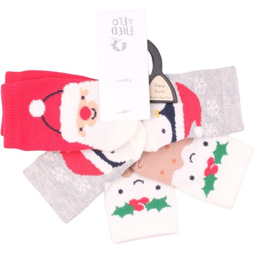 Mikulás-pudding baba zokni szett (13-15)