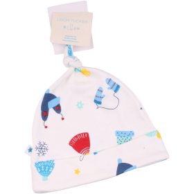 Mintás törtfehér sapka (6-12 hó)