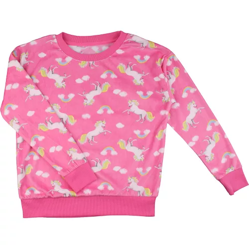 Unikornis polár pizsamafelső (140) lány