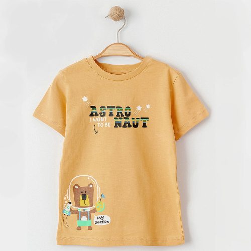 Alme Asztronautás mustár kisfiú póló