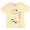 Alme Dínós sárga kisfiú póló