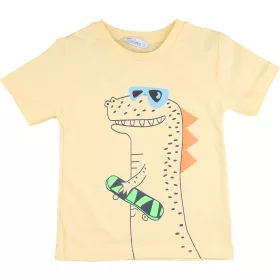 Alme Dínós sárga kisfiú póló