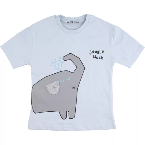 HSG Elefántos kék kisfiú póló