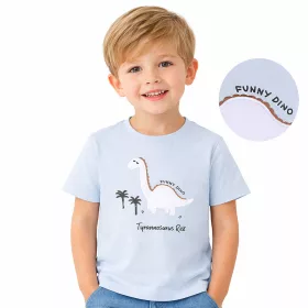 HSG Dínós világoskék kisfiú póló