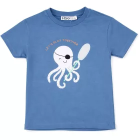 HSG Polipos kék kisfiú póló