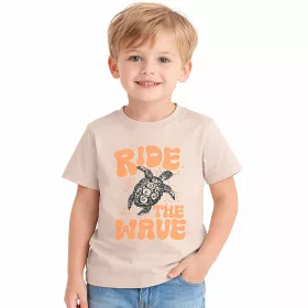 Alme Teknősbékás bézs kisfiú póló