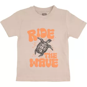 Alme Teknősbékás bézs kisfiú póló