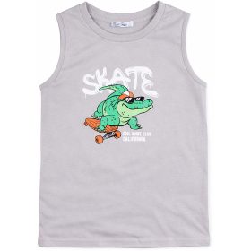 Alme Krokodilos szürke fiú trikó