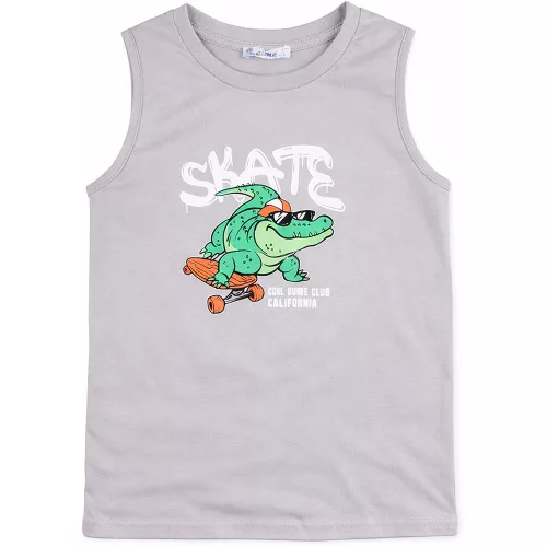Alme Krokodilos szürke fiú trikó
