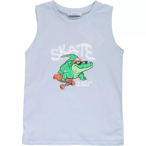 Alme Krokodilos világoskék fiú trikó