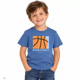ALG Basketball kék fiú póló