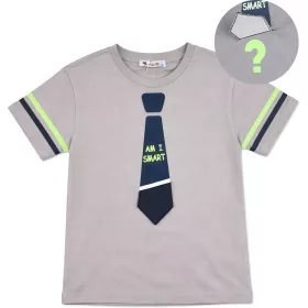 ALG Nyakkendős szürke fiú póló