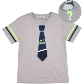 ALG Nyakkendős szürke fiú póló