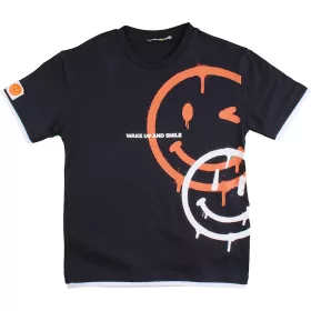 ALG Smile fekete fiú póló