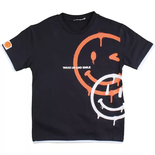 ALG Smile fekete fiú póló