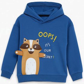 ALG Mosómedvés kék kisfiú pulóver