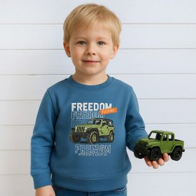 Alme Terepjárós kék fiú pulóver