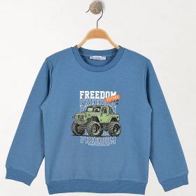 Alme Terepjárós kék fiú pulóver