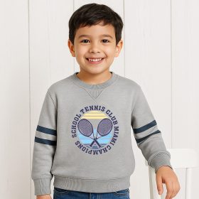 ALG Tennis szürke fiú pulóver