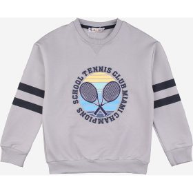 ALG Tennis szürke fiú pulóver