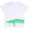 ALG Krokodilos fehér kisfiú póló