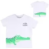 ALG Krokodilos fehér kisfiú póló