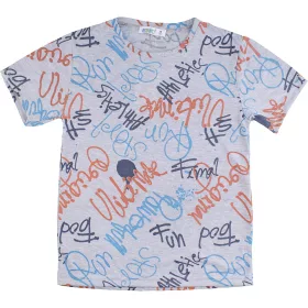 Essu Narancs-kékfeliratos fiú póló