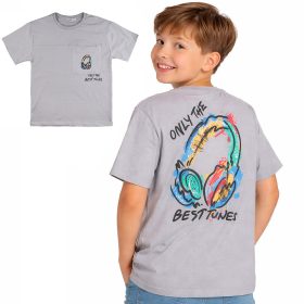 ALG Fülhallgatós szürke fiú póló