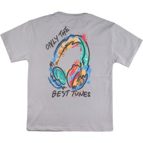 ALG Fülhallgatós szürke fiú póló