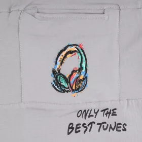 ALG Fülhallgatós szürke fiú póló