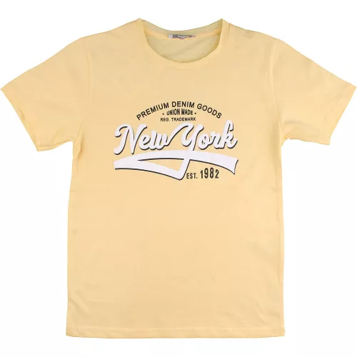 Alme New York sárga fiú póló