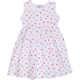 Essu Szíves fehér ujjatlan kislány ruha