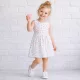 Essu Szíves fehér ujjatlan kislány ruha