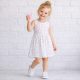 Essu Szíves fehér ujjatlan kislány ruha