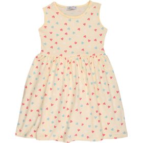 Essu Szíves sárga ujjatlan kislány ruha