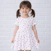 Essu Szíves fehér rövidujjú kislány ruha
