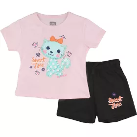 Alme Cicás rózsaszín-fekete kislány szett