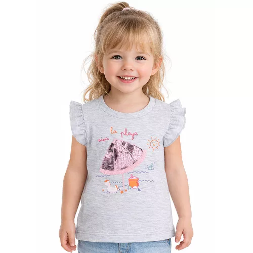 ALG Napernyős szürke kislány felső