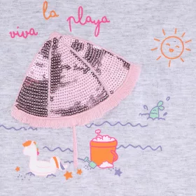 ALG Napernyős szürke kislány felső