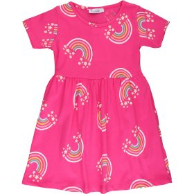 Alme Szivárványos pink kislány ruha