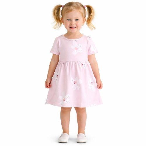 Alme Virágos rózsaszín kislány ruha