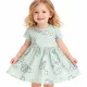 ALG Nyuszis zöld kislány ruha