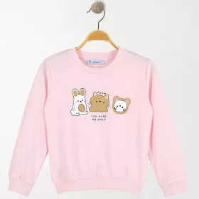 Alme Állatos rózsaszín kislány pulóver